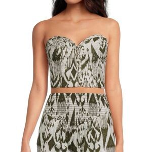 NWT MISA LOS ANGELES Luiz Geometric Crop Top